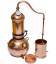 Copper alambic with column and sieve 5L