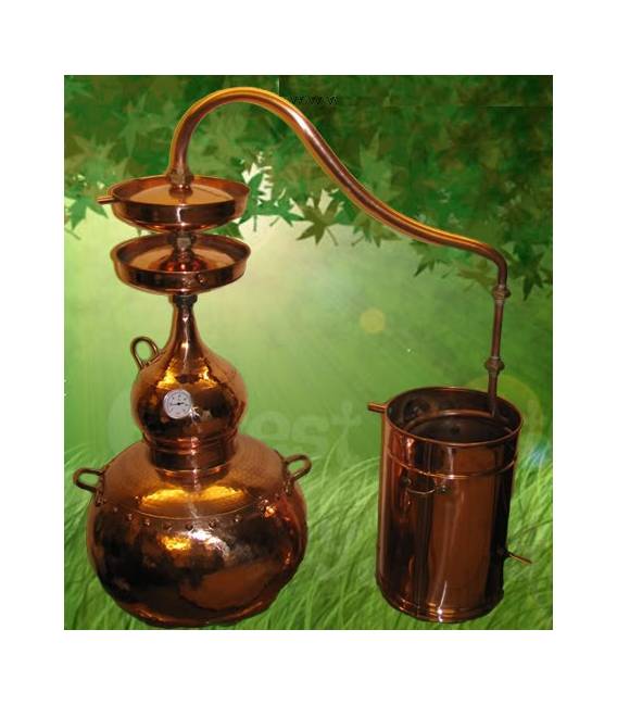 20 L Copper Alembic effect of double distillation