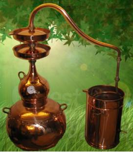 20 L Copper Alembic effect of double distillation