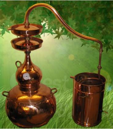 30 L Copper Alembic effect of double distillation