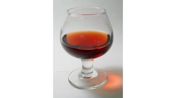 Coloring the distillate in brown.