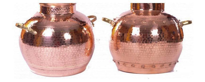 The difference between welded and riveted joints of the Copper Alambik