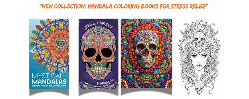 New Collection: Mandala Coloring Books for Stress Relief