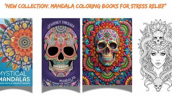 New Collection: Mandala Coloring Books for Stress Relief